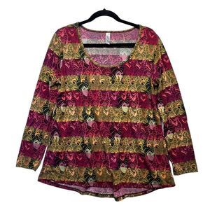 LuLa Roe Women's Lynnae Disney Collection Maleficent Sleeping Beauty Top large